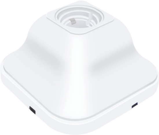 KM White Square Button Holder (Standard Mount)