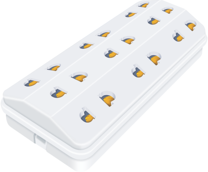 KM Large 9-Way Extension Lead (Maximum Capacity)