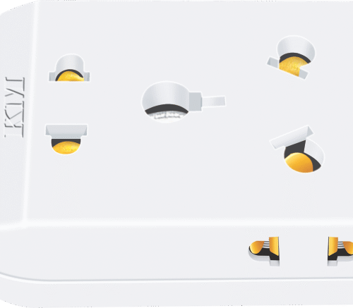 KM 4-Way Heavy Duty Power Extension (Long Cord)