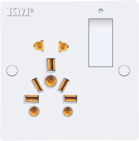 KM 6-in-1 China Piano Socket (Large Connectivity)