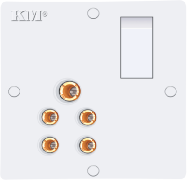 KM Solid Pipe Light Socket (Strong Wall Mount)