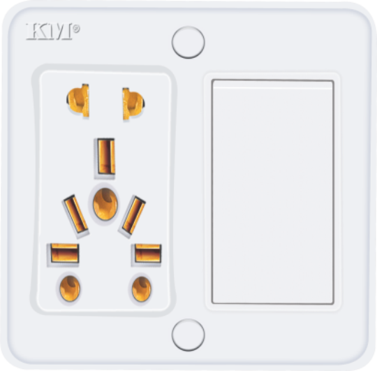 KM 6-in-1 Simple Light Socket (Standard Multi-Plug)