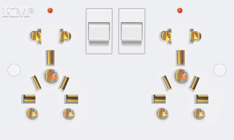 KM Multi-Purpose Double Socket (Universal Dual)