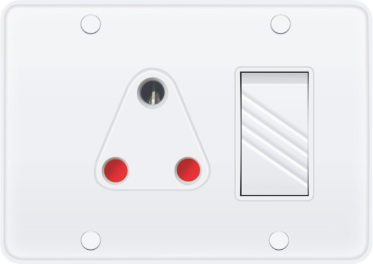 KM Large Ceramic Power Socket (High Load Porcelain)