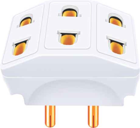 KM Standard 3-Way Multi-Plug (Reliable Adaptor)