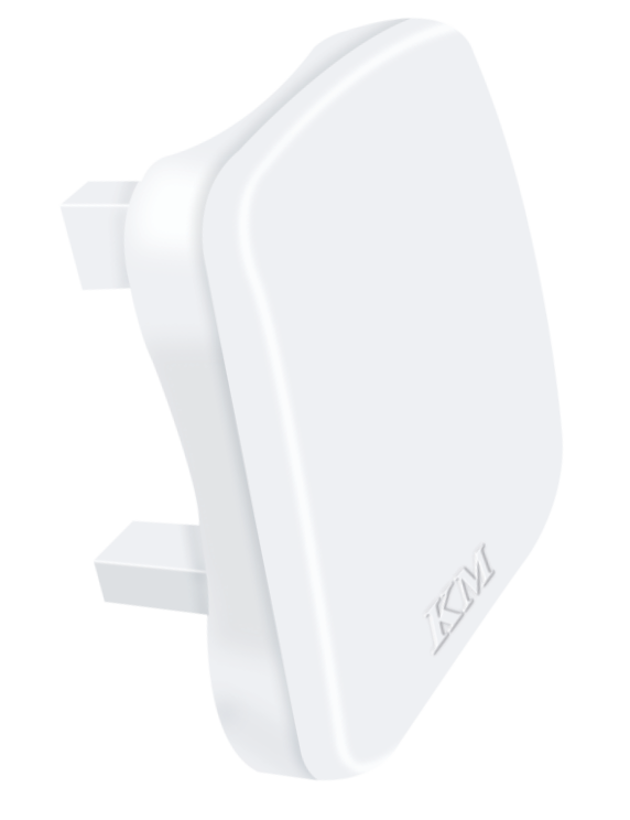 KM Flat 3-Pin Safety Plug (Low Profile Shoe)